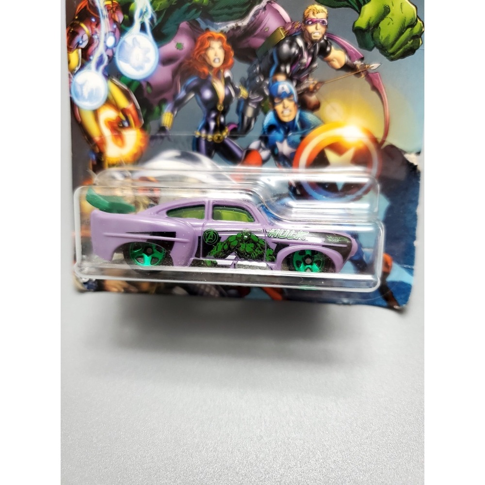 2017 Hot Wheels Marvel Avengers Hulk Jaded Car #6/7 Mattel Diecast New‎ Sealed